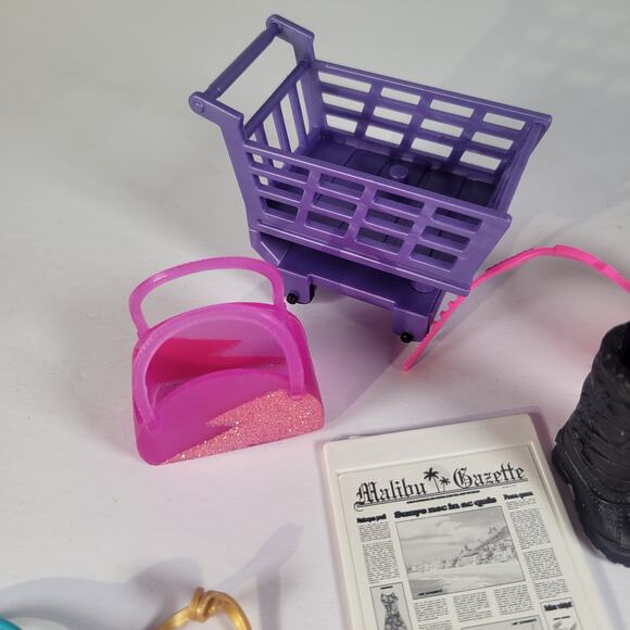 Barbie Doll Accessory Lot  Luggage, Boots, Headphones, Shopping Basket and More - Picture 4 of 16